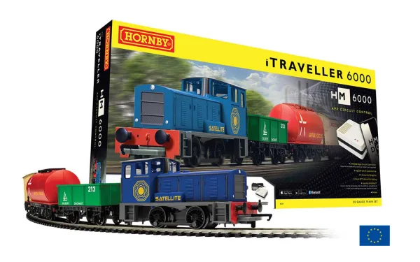 iTraveller 6000 Train Set - EU Plug Version <p>The iTraveller 6000 Train Set is the model railway of the future! This set features a train inspired by cutting edge technology. Everything needed to get started with model railways is in the box and includes: a locomotive