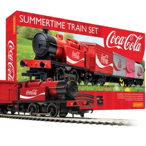 Summertime Coca-Cola Train Set - EU Plug version <p>Resplendent in a Coke Red livery