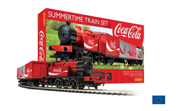 Summertime Coca-Cola Train Set - EU Plug version <p>Resplendent in a Coke Red livery