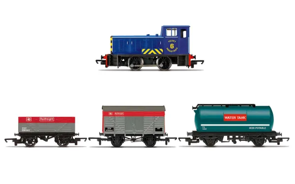 Diesel Freight Train Pack <p>No.6 locomotives were presented as part of the 'Peart Industries' and originally built and designed to quickly transport goods around. They played a vital role but