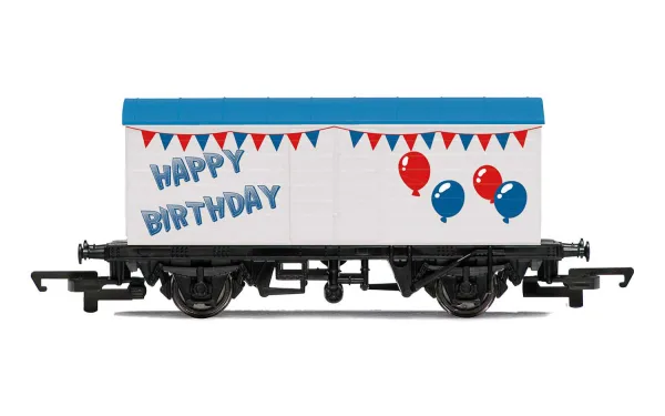 Hornby Birthday Wagon This special Hornby wagon is the perfect way to celebrate the birthday of any rail or model rail enthusiast.