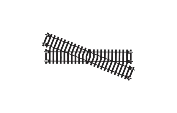 Diamond Crossing - Right Hand <p>If you are after a railway crossing piece to mix up your layout a bit then the Diamond Crossing - Right Hand track will do just that!<br><br>It has a length of 168mm x 181mm and angle of 22.5°. For parallel tracks use with 22.5Â° section curve or point.</p>