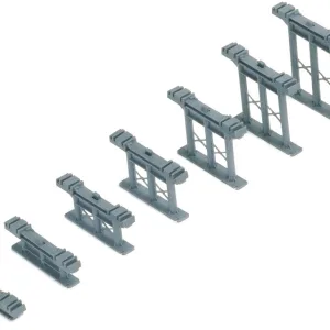 Inclined Piers <p>This set of seven piers in various heights clip to the underside of Hornby track to create a smooth incline