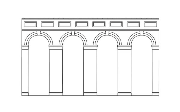 High Level Arched Retaining Walls x 2 (Red Brick) A pack of 2X scenic red brick High Level Arched Retaining Walls as would be found lining an embankment or railway cutting.