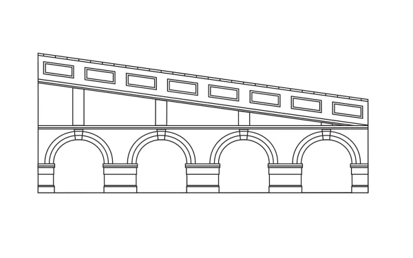 Mid Stepped Arched Retaining Walls x2 (Engineers Blue Brick) A pack of 2X scenic stepped blue brick Mid Level Arched Retaining Walls as would be found lining an embankment or railway cutting.