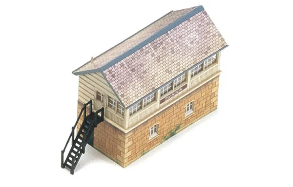 Signal Box <p>The signal box is a classic asset to any railway and is now yours to take home today! Featuring a brown painted finish of brick and tile detailing