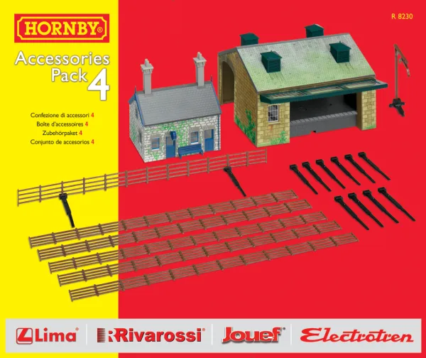 Building Extension Pack 4 <p>Extend your set in easy steps by adding Track Packs and TrakMat Accessory Packs all the way to the full layout pictured on your TrakMat scenic underlay sheet. </p><p><b>Contents:</b> Railway Cottage