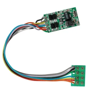 Standard 8 pin Decoder The Standard 8 pin Decoder measures at 18mm in length and comes complete with wires shown.