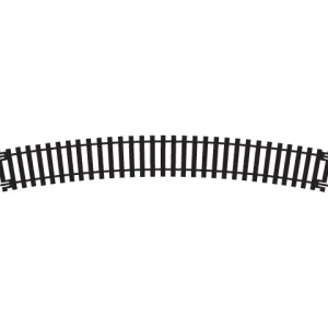 Curve - 4th Radius If you are seeking to expand your railway track or add depth to your layout then look no further! This 4th Radius arc 22.5° track has a length of 235mm and a black painted finish to complete your railway scenery.