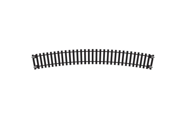 Curve - 4th Radius If you are seeking to expand your railway track or add depth to your layout then look no further! This 4th Radius arc 22.5° track has a length of 235mm and a black painted finish to complete your railway scenery.