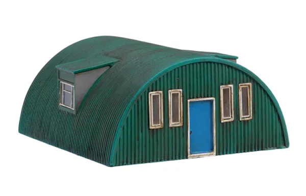 Corrugated Nissen Hut As part of the Hornby Skaledale resin model range