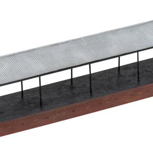 Covered Loading Bay What better way than to add attention to weathering detail to your collection than with the Hornby covered loading bay model? From the faded metal roof to the worn down brickwork