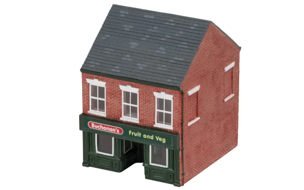 Buchanan's Fruit and Veg No town is complete without a greengrocers and now you can bring home the Hornby Greengrocer's Shop for your collection.