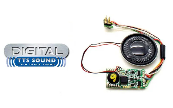 TTS Sound Decoder: Class 37 IMPORTANT - The decoder does not support sound under DC (analogue) operation. Sounds can only be played under DCC (digital) operation. This applies to all sounds