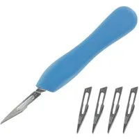 Plastic Scalpel Handle With 5 X No.11 Blades