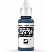 Vallejo Model Color 17ml  Metallic Gunmetal Blue