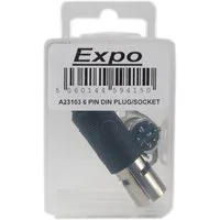 Expo 6 Pin DIN Plug and Socket Set