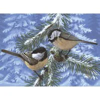 Painting By Numbers Pine Birds