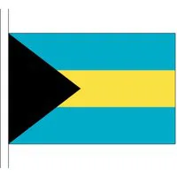Bahamas National Fabric Flag - 15mm - 2 Pack