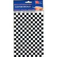 Vinyl Squares Chequer Pattern Black White