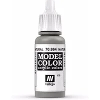 Vallejo Model Color 17ml  Metallic Natural Steel