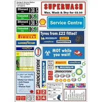 Garage and Service Station Promotional Signs 1:24