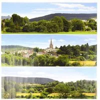 Gaugemaster British Town Large Photo Backscene (2744x304mm) OO Gauge