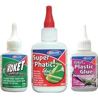 Deluxe Materials Low Odour and Odourless Glue Pack (3)