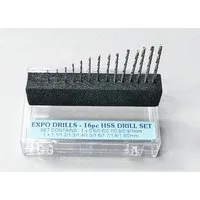 16 Piece HSS Drill Bit Set 0.5 - 2.0mm in Handy Storage Box