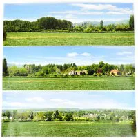 Gaugemaster Open Field Large Photo Backscene (2744x304mm) OO Gauge