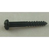 Steel Roundhead Screws - Japanned - 6 x 1"