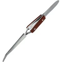 Expo Crosslock Tweezer - curved with insulated handle