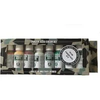 Vallejo Panzer Aces No.6 Skin Tones & Camouflage Acrylic Paint Set 8 x 17ml