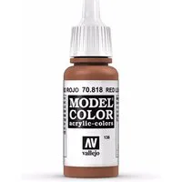 Vallejo Model Color 17ml  Red Leather