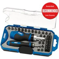 Draper Ratchet Screwdriver And Bit Set (42 Piece)