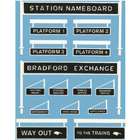 Peco Platform Signage OO Gauge