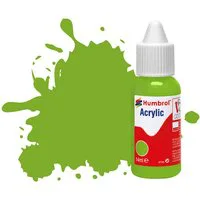 Humbrol Acrylic Dropper Bottles 14ml - Gloss - Lime