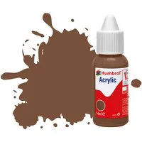 Humbrol Acrylic Dropper Bottles 14ml - Matt - Chocolate