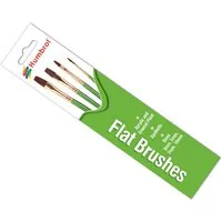 Humbrol Flat Brush Pack Sizes 3