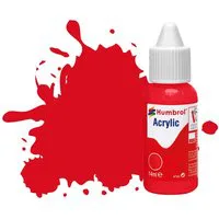 Humbrol Acrylic Dropper Bottles 14ml - Gloss - Red