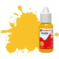 Humbrol Acrylic Dropper Bottles 14ml - Matt - Trainer Yellow