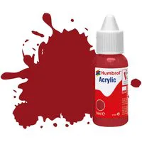 Humbrol Acrylic Dropper Bottles 14ml - Gloss - Crimson