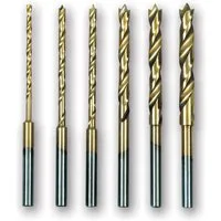 Proxxon 6 Piece Titanium Coated HSS Twist Drill Set