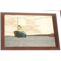 RMS Titanic Traditional Marquetry Craft Kit  260x188mm