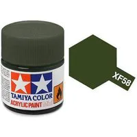 Tamiya Acrylic Flat Paint (10ml) - Olive Green