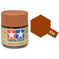 Tamiya Acrylic Gloss Paint (10ml) - Metallic Brown