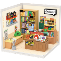 Rolife Fascinating Book Store Plastic DIY Miniature Dollhouse Kit