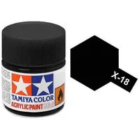 Tamiya Acrylic Gloss Paint (10ml) - Semi-gloss Black