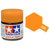 Tamiya Acrylic Gloss Paint (10ml) - Clear Orange