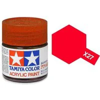 Tamiya Acrylic Gloss Paint (10ml) - Clear Red